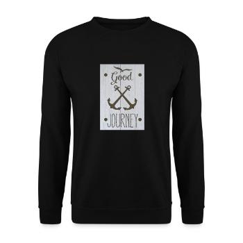 good journey - Unisex Sweatshirt - black - Front - Alina (178cm) & Michal (187cm)