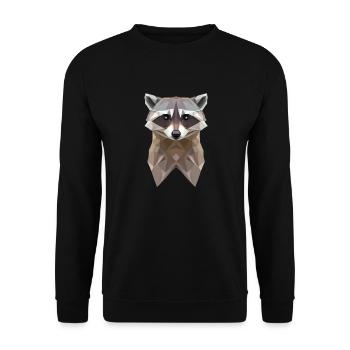 ORIGAMI RATON LAVEUR - Sweat-shirt Unisexe - noir - Devant - Alina (178cm) & Michal (187cm)