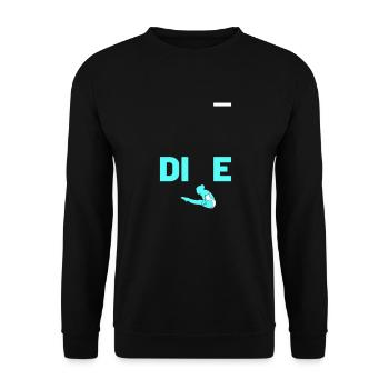 PLONGER - Sweat-shirt Unisexe - noir - Devant - Alina (178cm) & Michal (187cm)