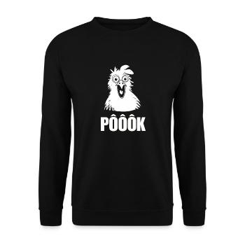 Chicken surprise - Unisex Sweatshirt - black - Front - Alina (178cm) & Michal (187cm)