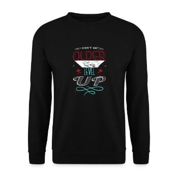 quote fun i dont always sayings present idea - Unisex Pullover - Schwarz - Vorne - Alina (178cm) & Michal (187cm)