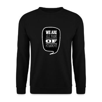 Idée cadeau Planètes En apesanteur Déclaration Conspiration - Sweat-shirt Unisexe - noir - Devant - Alina (178cm) & Michal (187cm)