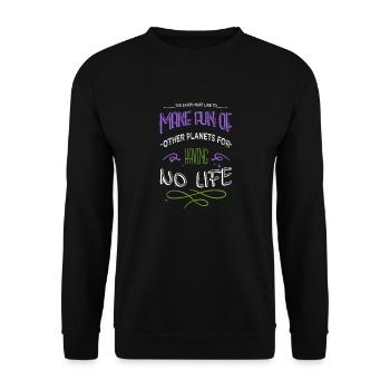 Les Tshirts Union Carpenter adorent Union Carpenter - Sweat-shirt Unisexe - noir - Devant - Alina (178cm) & Michal (187cm)