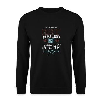 aaron carpenter tshirts birthday carpenter - Unisex Pullover - Schwarz - Vorne - Alina (178cm) & Michal (187cm)