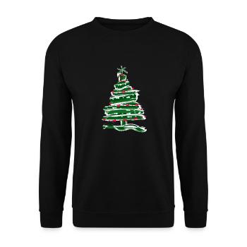 Christmas tree -g1 - Unisex Sweatshirt - black - Front - Alina (178cm) & Michal (187cm)