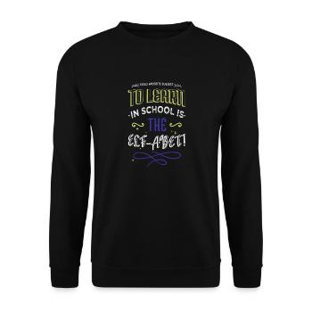 Couples Beach Present Baby Dinosaur Tshirt Gift - Unisex Sweatshirt - black - Front - Alina (178cm) & Michal (187cm)