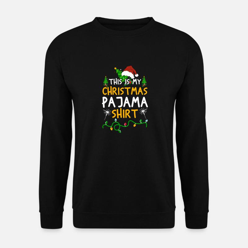 Weihnachtsmann Lebkuchen Rentier Winter - Unisex Pullover - Schwarz