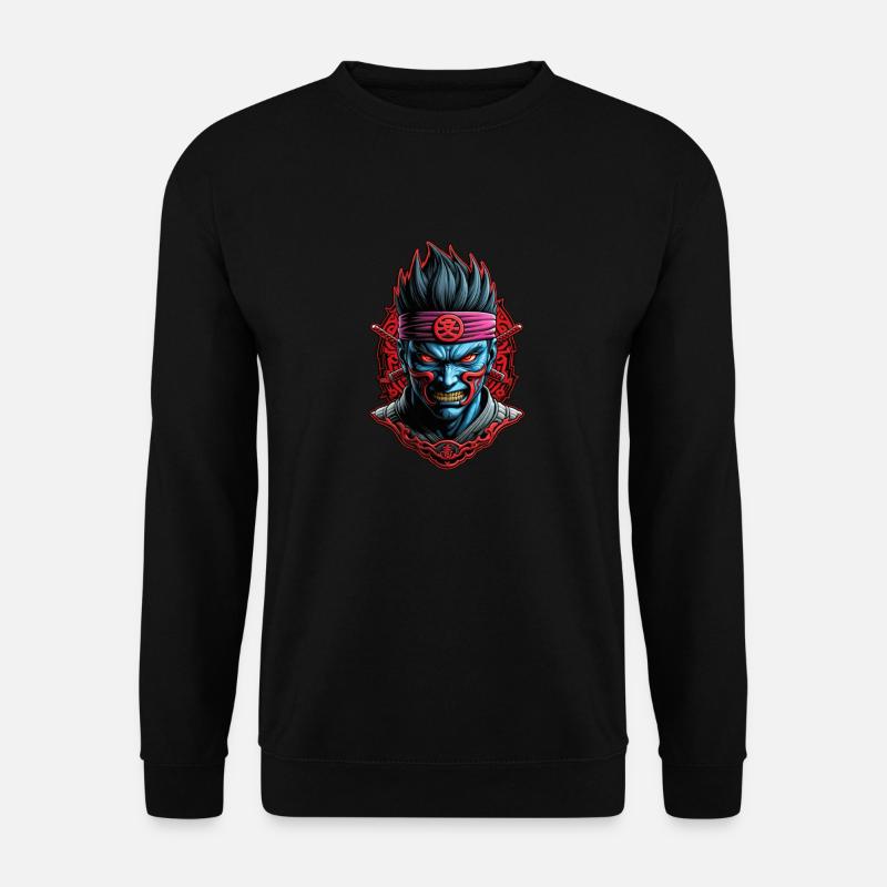 Samurai-Krieger - Japan - Dämon - Unisex Pullover - Schwarz
