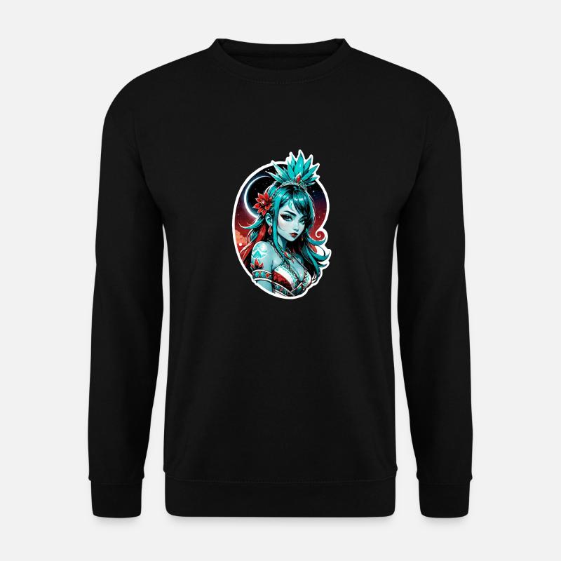 princesse indienne - aztek - Sweat-shirt Unisexe - noir