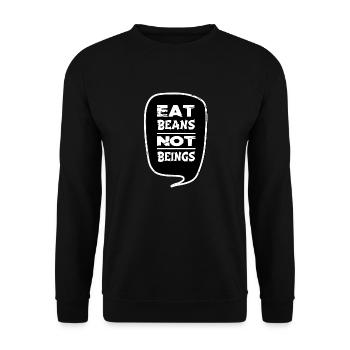 art and design go vegan alpaca - Unisex Pullover - Schwarz - Vorne - Alina (178cm) & Michal (187cm)