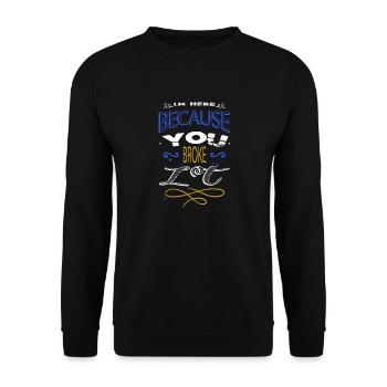 gift idea sayings cool geek funny mechanic - Unisex Sweatshirt - black - Front - Alina (178cm) & Michal (187cm)