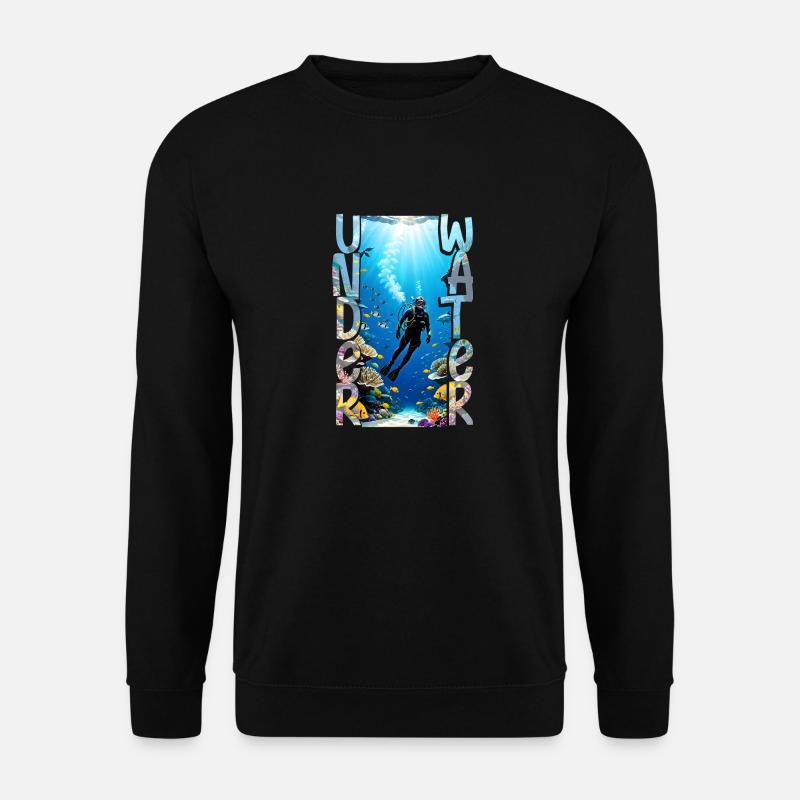 Tauchen - Unisex Pullover - Schwarz