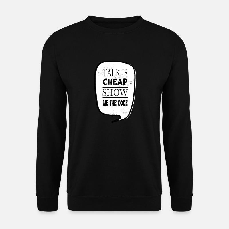 present coding software development - Unisex Pullover - Schwarz