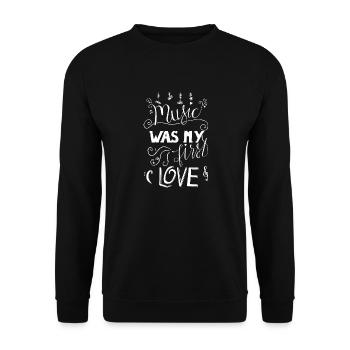 Musik Pop Rock Metal Country Shirt Geschenk - Unisex Pullover - Schwarz - Vorne - Alina (178cm) & Michal (187cm)