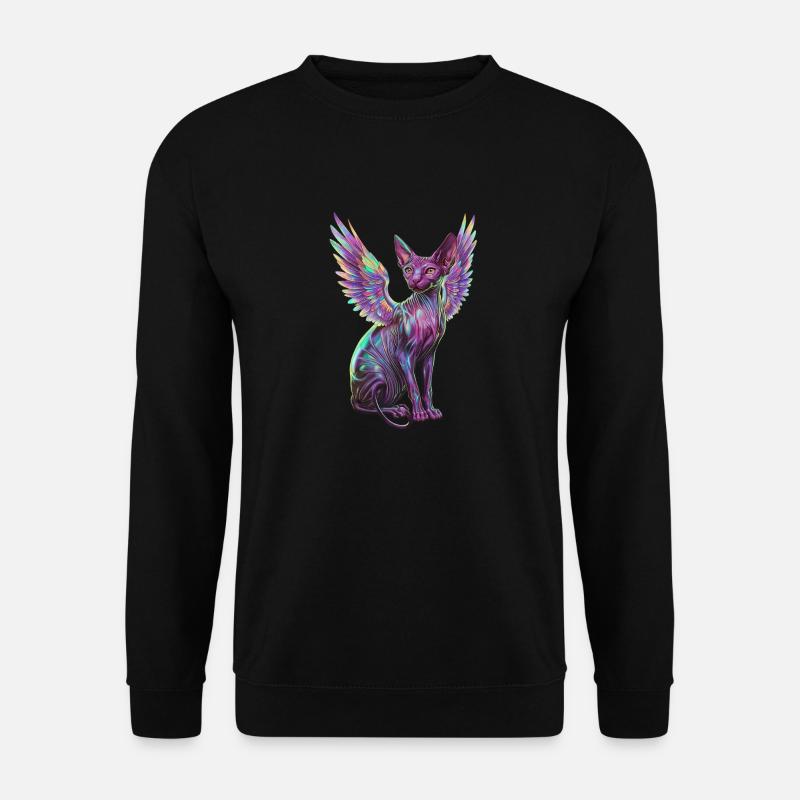 Sphynx Katze für Katzenliebhaber - Unisex Pullover - Schwarz