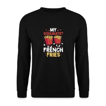 : My Crunchy Soulmate - Unisex Sweatshirt - black - Front - Alina (178cm) & Michal (187cm)