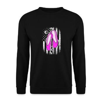 Ballett Ballett-Tänzerin - Unisex Pullover - Schwarz - Vorne - Alina (178cm) & Michal (187cm)