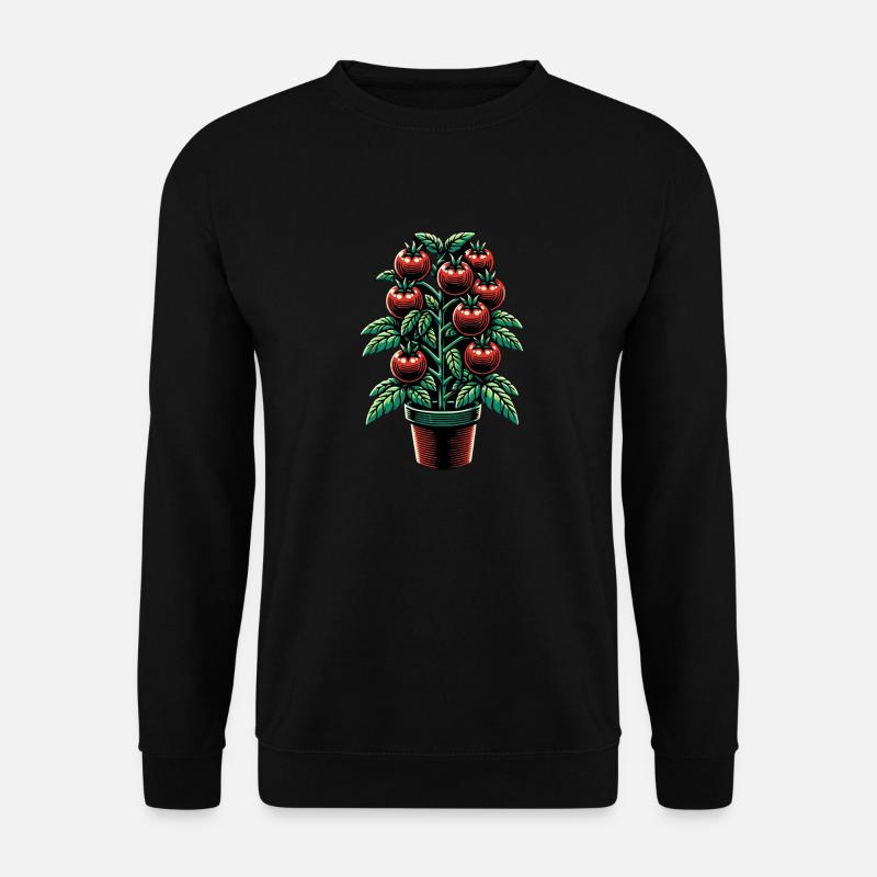 Tomatenpflanze Tomate Gardening - Unisex Pullover - Schwarz