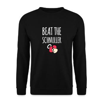 Say no to the pacifier - Unisex Sweatshirt - black - Front - Alina (178cm) & Michal (187cm)