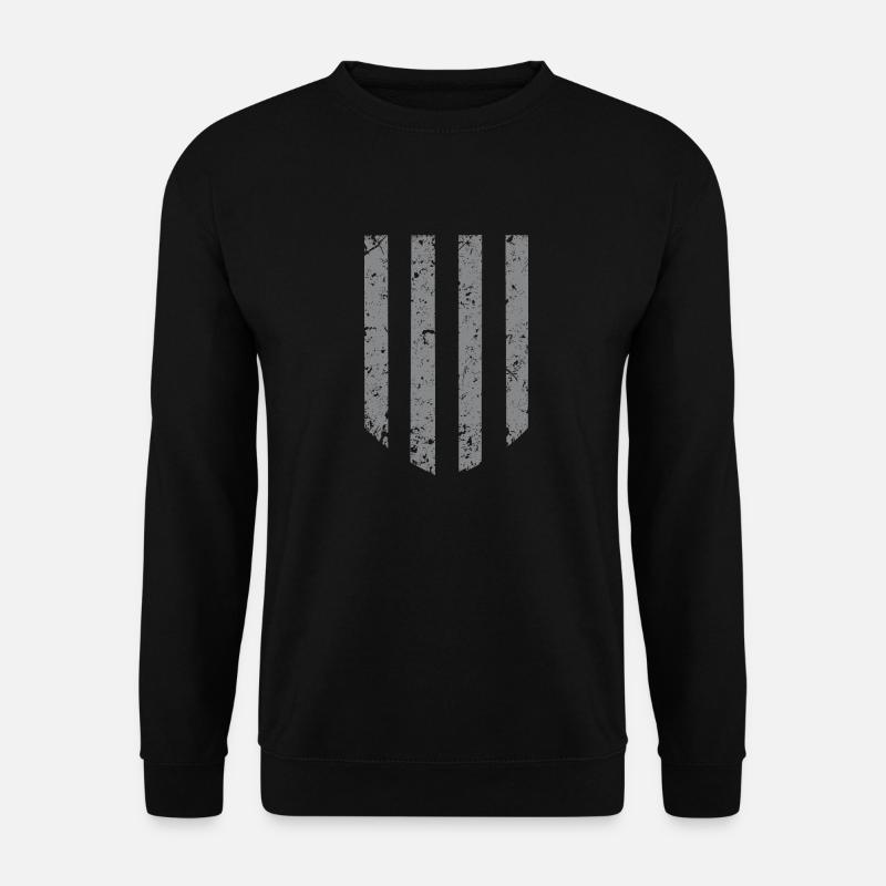 Stripe Background - Grey - Unisex Sweatshirt - black
