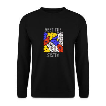 Beet the system - Unisex Sweatshirt - black - Front - Alina (178cm) & Michal (187cm)