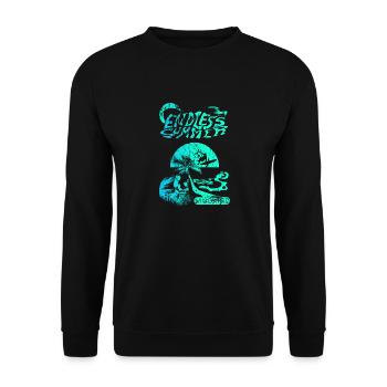 kitesurfen - Unisex Pullover - Schwarz - Vorne - Alina (178cm) & Michal (187cm)