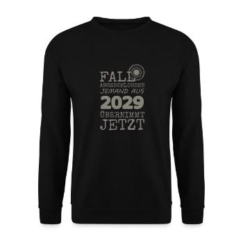 completed 2029 - Unisex Sweatshirt - black - Front - Alina (178cm) & Michal (187cm)