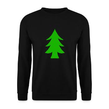 Tannenbaum - Unisex Pullover - Schwarz - Vorne - Alina (178cm) & Michal (187cm)