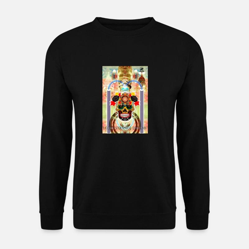 Längsschädel - Unisex Pullover - Schwarz