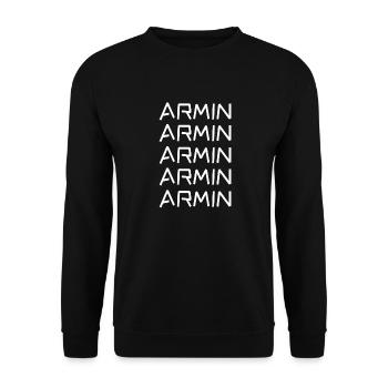 Armin - Sweat-shirt Unisexe - noir - Devant - Alina (178cm) & Michal (187cm)