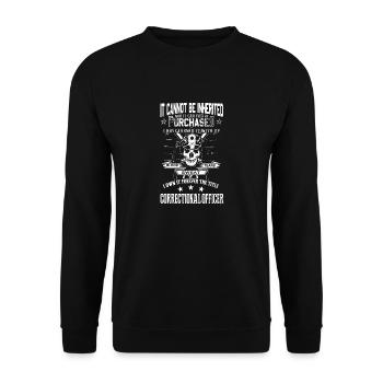 Correction Officer Forever The Title - Unisex Sweatshirt - black - Front - Alina (178cm) & Michal (187cm)