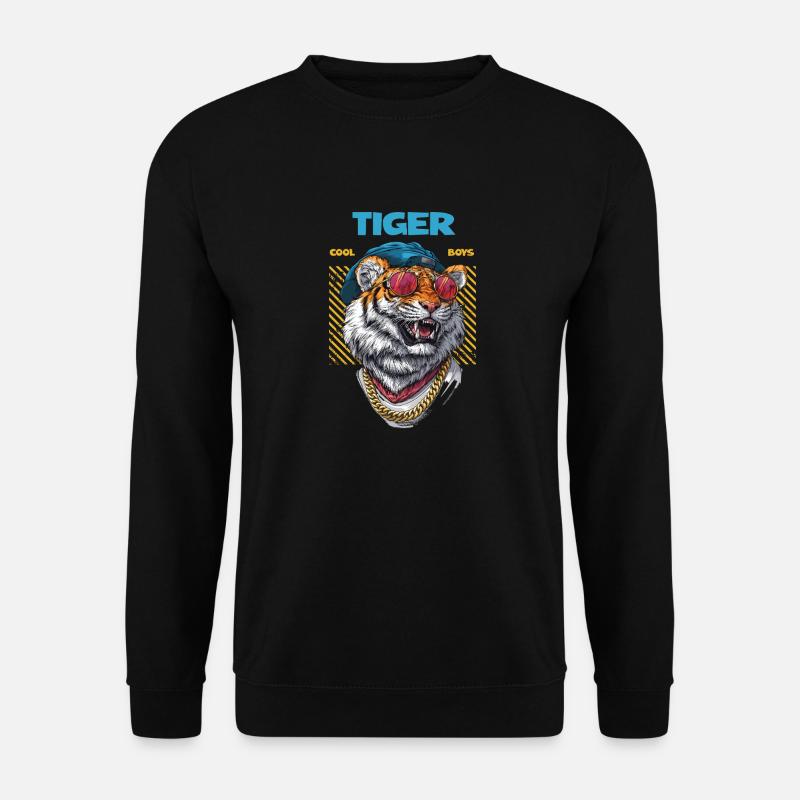 Cool Animals - Cool Tiger Boy2 - Unisex Sweatshirt - black
