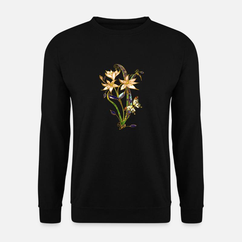 Flowers - Unisex Sweatshirt - black