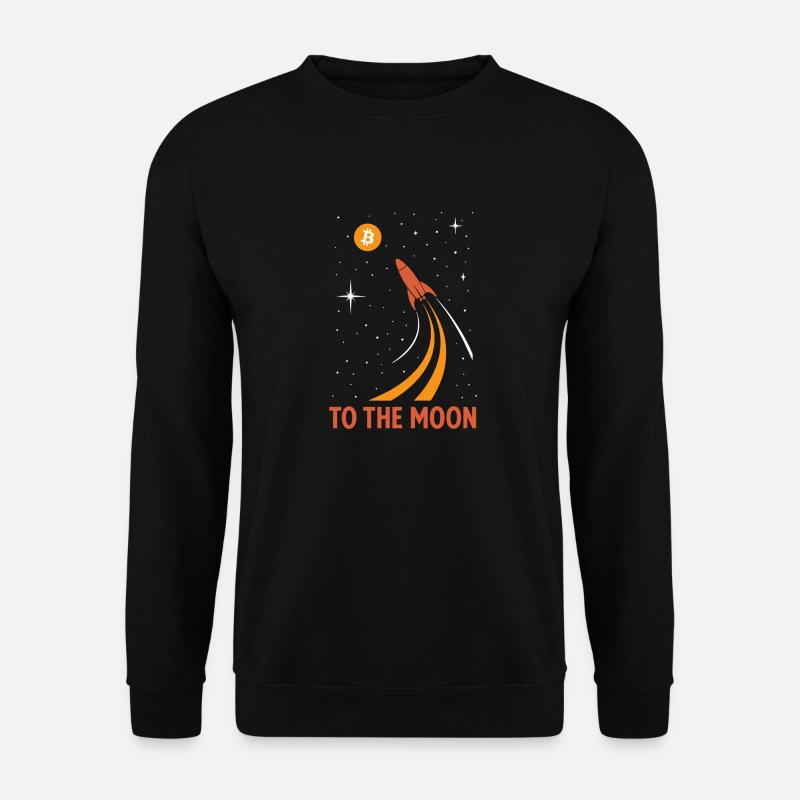 Bitcoin to the moon - Unisex Sweatshirt - black