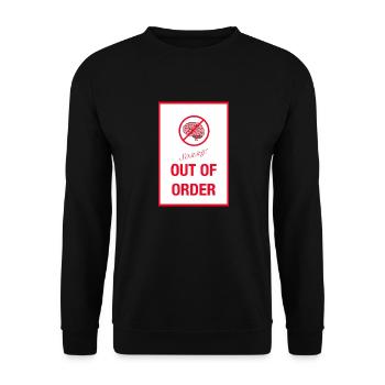 Brain Out Of Order - Unisex Sweatshirt - black - Front - Alina (178cm) & Michal (187cm)