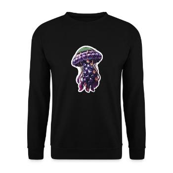 Méduse mûre - Sweat-shirt Unisexe - noir - Devant - Alina (178cm) & Michal (187cm)