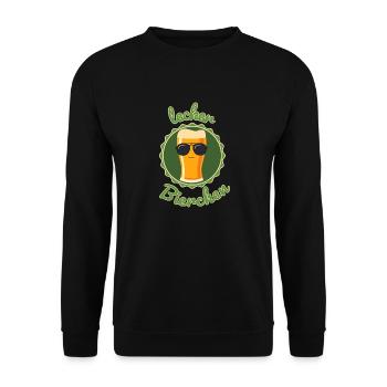 lecker Bierchen - Unisex Pullover - Schwarz - Vorne - Alina (178cm) & Michal (187cm)