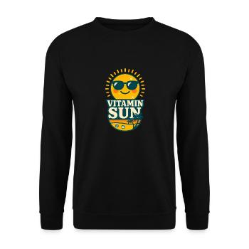 Vitamin Sun - Beach - Vitamin Sun 3D Kawaii - Unisex Sweatshirt - black - Front - Alina (178cm) & Michal (187cm)