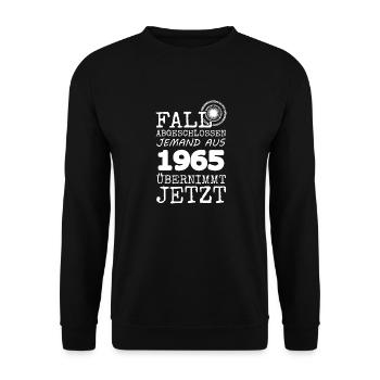 1965 1965 - Unisex Sweatshirt - black - Front - Alina (178cm) & Michal (187cm)