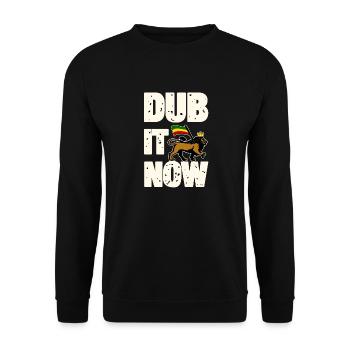Dub It Now Lion - Unisex Sweatshirt - black - Front - Alina (178cm) & Michal (187cm)