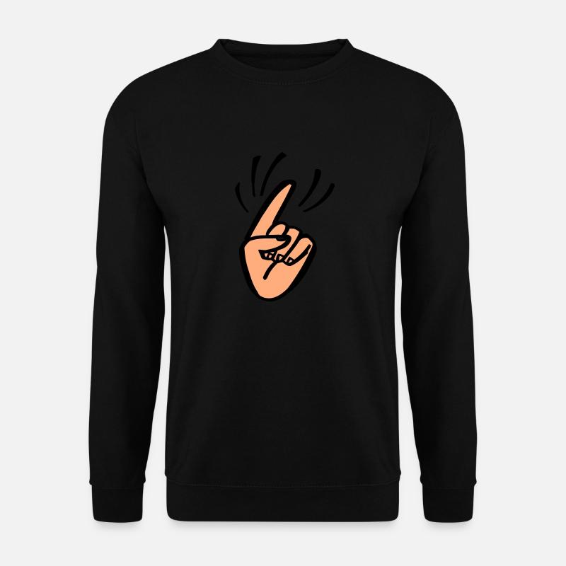 Finger Waggle - Unisex Sweatshirt - black
