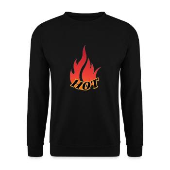 HOT transformed - Unisex Pullover - Schwarz - Vorne - Alina (178cm) & Michal (187cm)