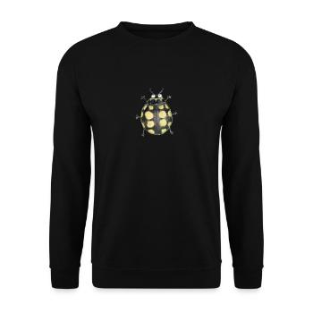 Trockenrasen Marienkäfer - Unisex Pullover - Schwarz - Vorne - Alina (178cm) & Michal (187cm)