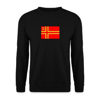 drapeau normand - Sweat-shirt Unisexe - noir - Devant - Alina (178cm) & Michal (187cm)
