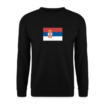 serbia - Sweat-shirt Unisexe - noir - Devant - Alina (178cm) & Michal (187cm)