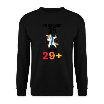 Geburtstag Geburtstagfeier dreizig Jahre alt Gesch - Unisex Pullover - Schwarz - Vorne - Alina (178cm) & Michal (187cm)