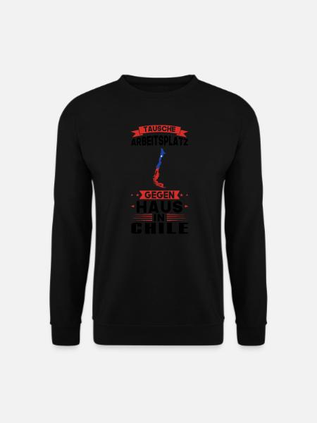 Chile Flagge Chilianisch Geschenk - Unisex Pullover - Schwarz