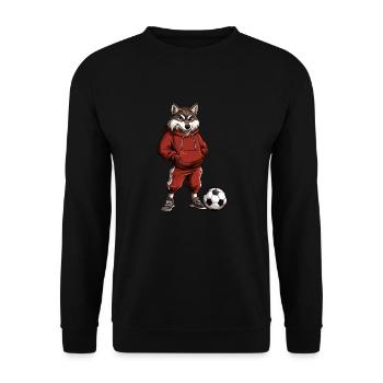 Wolves Football - Sweat-shirt Unisexe - noir - Devant - Alina (178cm) & Michal (187cm)