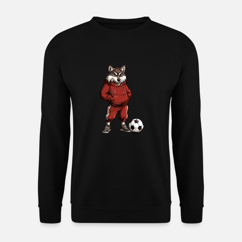 Wölfe Fussball - Unisex Pullover - Schwarz