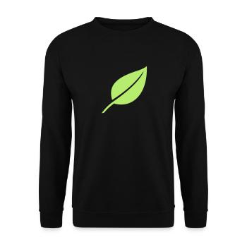 Leaf - Unisex Sweatshirt - black - Front - Alina (178cm) & Michal (187cm)